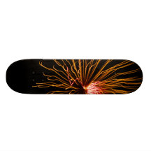 Sunburst Skate Board Abstract Fireworks