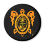 sunburst turtle round magnet