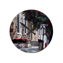 "Sunbury Street" Round Wallclock