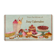 Sundae And Sweets Personalized Labels Personalized Shipping Label