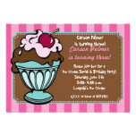 Sundae Shoppe Stripes Invite