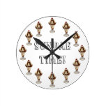 Sundae Time! Vintage Ice Cream Sundae Dessert Wallclock