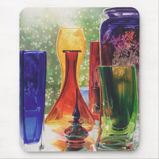 "Sundance" Art Glass Watercolor Painting Mouse Mats