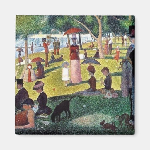 Sunday Afternoon La Grande Jatte - Georges Seuratt Magnets