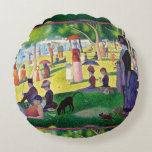 Sunday Afternoon On The Island Of La Grande Jatte Round Pillow