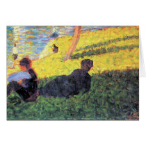 Sunday at the Grand Jatte, study 2 by Seurat Card