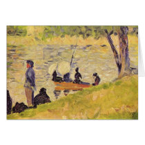 Sunday at the Grand Jatte, study by Georges Seurat Card
