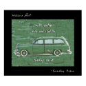 Sunday Drive Haiku Art Print