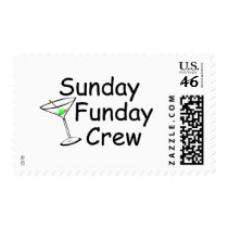 Sunday Funday Crew Martini postage by TeeZazzle Sunday Funday Crew Martini postage