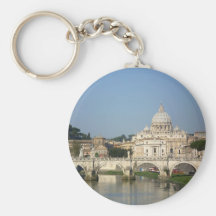 Sunday Morning in Rome Keychain