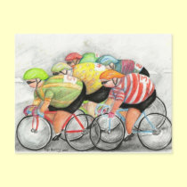 Sunday Ride Postcard, by Lyn Hurring