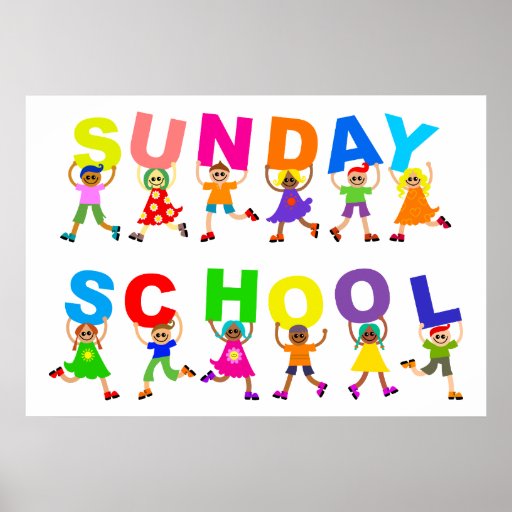 Sunday School Poster Zazzle