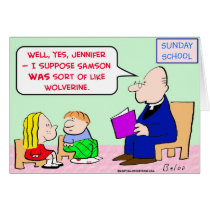 sunday school samson wolverine cards by rexfmay sunday school samson wolverine cards