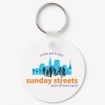 Sunday Streets Key Chain keychains by ShapeUpSF Sunday Streets Key Chain keychains
