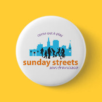 Sunday Streets Pin buttons