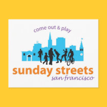 Sunday Streets Post Card postcards