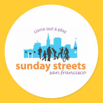 Sunday Streets Sticker