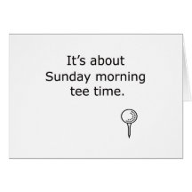 Sunday Tee Time Golf Design Cards