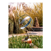 Sundial in a Guernsey garden posters by ANGELHELEN Sundial in a Guernsey garden posters