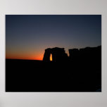 Sundown At Monument Rocks Posters