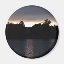 Sundown Over Lake Swan, Georgia Fridge Magnet