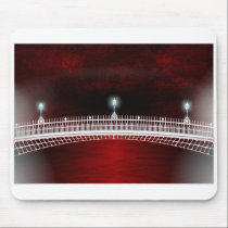 SUNDOWN OVER THE HAPENNY BRIDGE mousepads