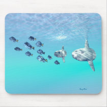 sunfish, blue tango, fish, wild, sea, ocean, saltwater, freshwater, species, underwater, group, together, beautiful, blue, brave, challenge, clear, concept, conceptual, coral, escape, exploration, flee, free, freedom, liquid, marine, motion, move, reef, sandy, school, life, splash, splashing, swim, tropical, water, organism, background, Mouse pad with custom graphic design