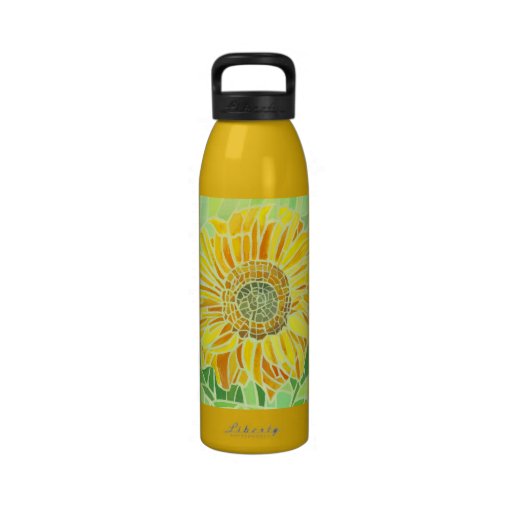 Sunfloower Mosaic Design Liberty Bottle Drinking Bottle