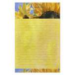 lillyarts, sunflower, stationary, personalized,
