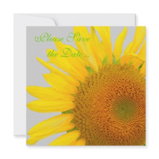 Sunflower 2 Save The Date invitation