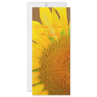 Sunflower 2 Save The Date invitation