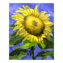 Sunflower 2 Watercolor Painting Art Print by lillyarts Sunflower 2 Watercolor Painting Art Print
