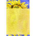 Sunflower 2 Watercolor Personalized Stationary stationery