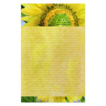 lillyarts, sunflower, stationary, personalized,