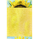 Sunflower 4 Watercolor Personalized Stationary stationery