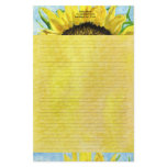 lillyarts, sunflower, stationary, personalized,
