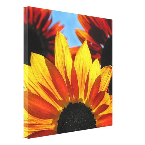 Sunflower Abstract Gallery Wrapped Canvas