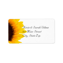 Sunflower Address Labels