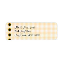 Sunflower Address Labels - Small
