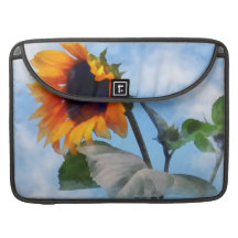 Sunflower Against the Sky Sleeves For MacBooks