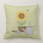 Sunflower throwpillow