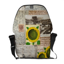 Sunflower Ancient Rome Italian Messenger Bag