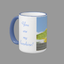 Sunflower and Blue Skies mugs