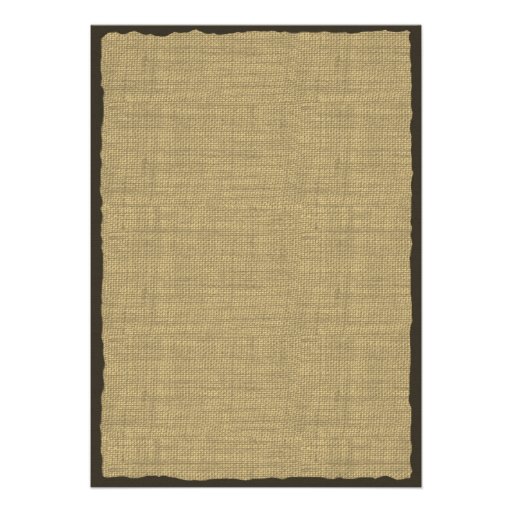 Sunflower and Burlap BBQ Wedding Reception Invitation