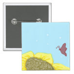 Sunflower and Butterfly Pins