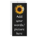 Sunflower and Daisies "Curlicue" Special Effect Custom Rack Card