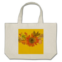 Sunflower And Fall Foliage Bag
