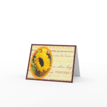 Sunflower and friends Notecard