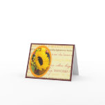 Sunflower and friends Notecard