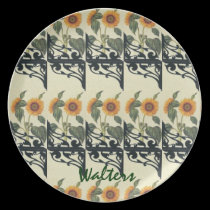 Sunflower and iron plates